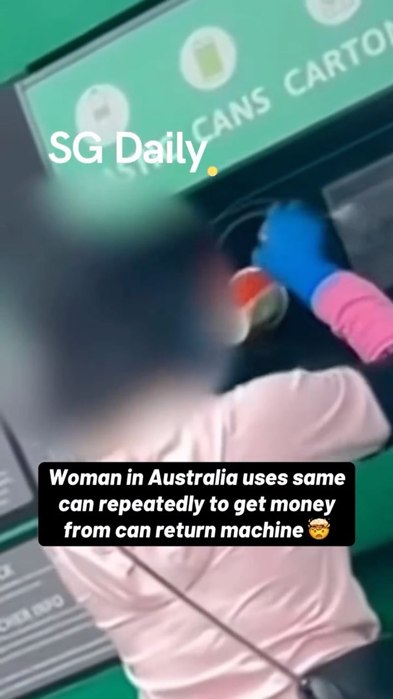 Woman in Australia reportedly reuses the same can to get money from a can-return machine