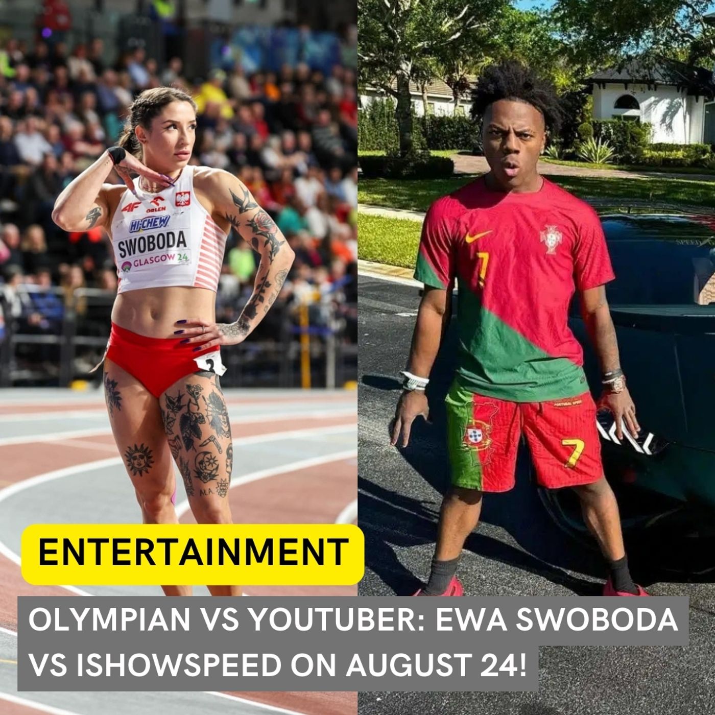 Olympian Ewa Swoboda Invites IShowSpeed to Race on 24 August
