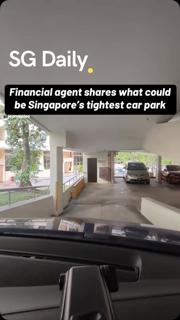 Financial agent shares what could be Singapore's tightest car park