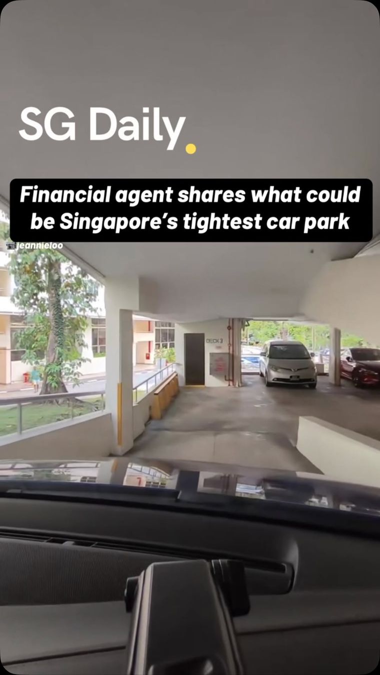 Financial agent shares what could be Singapore's tightest car park
