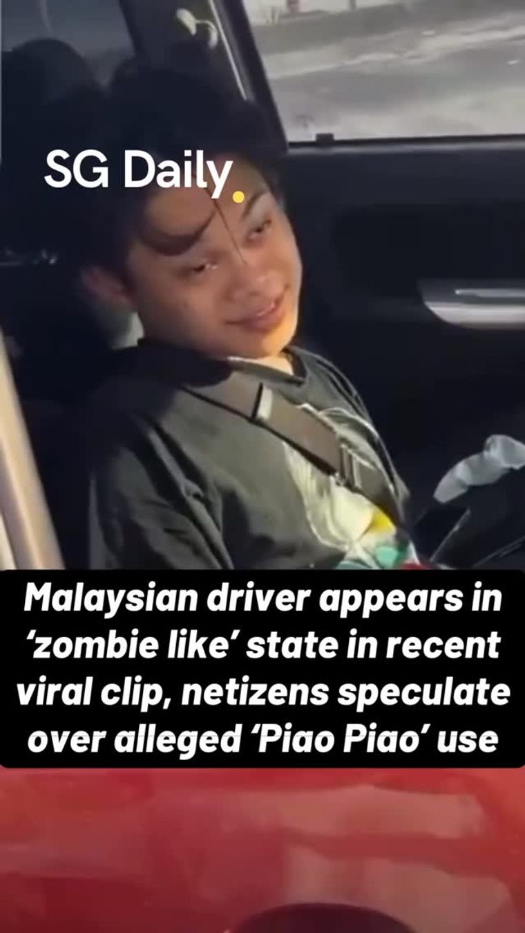 Malaysian driver appears dazed as viewers speculate about 'Piao Piao'