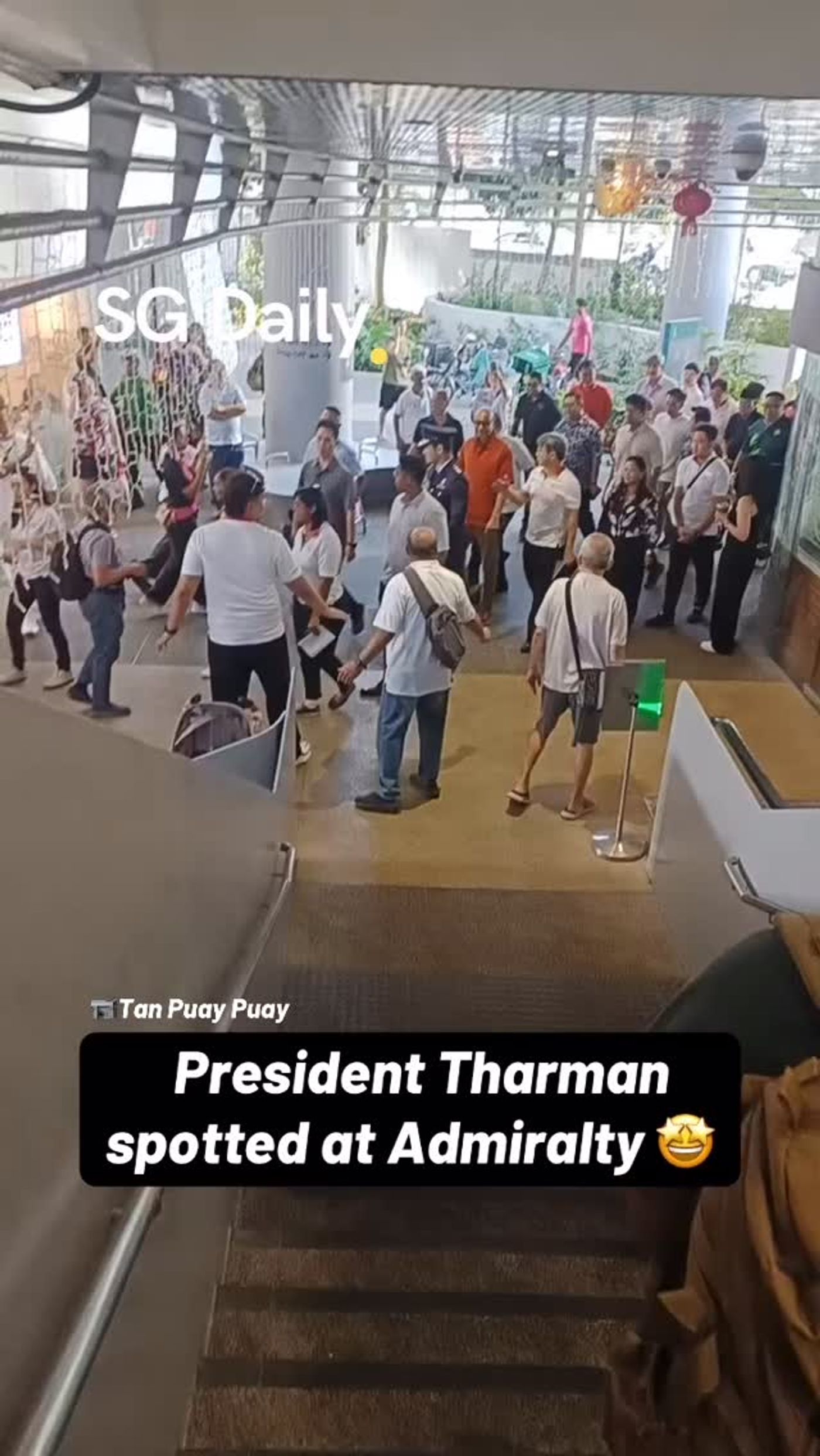 President Tharman Spotted at Admiralty