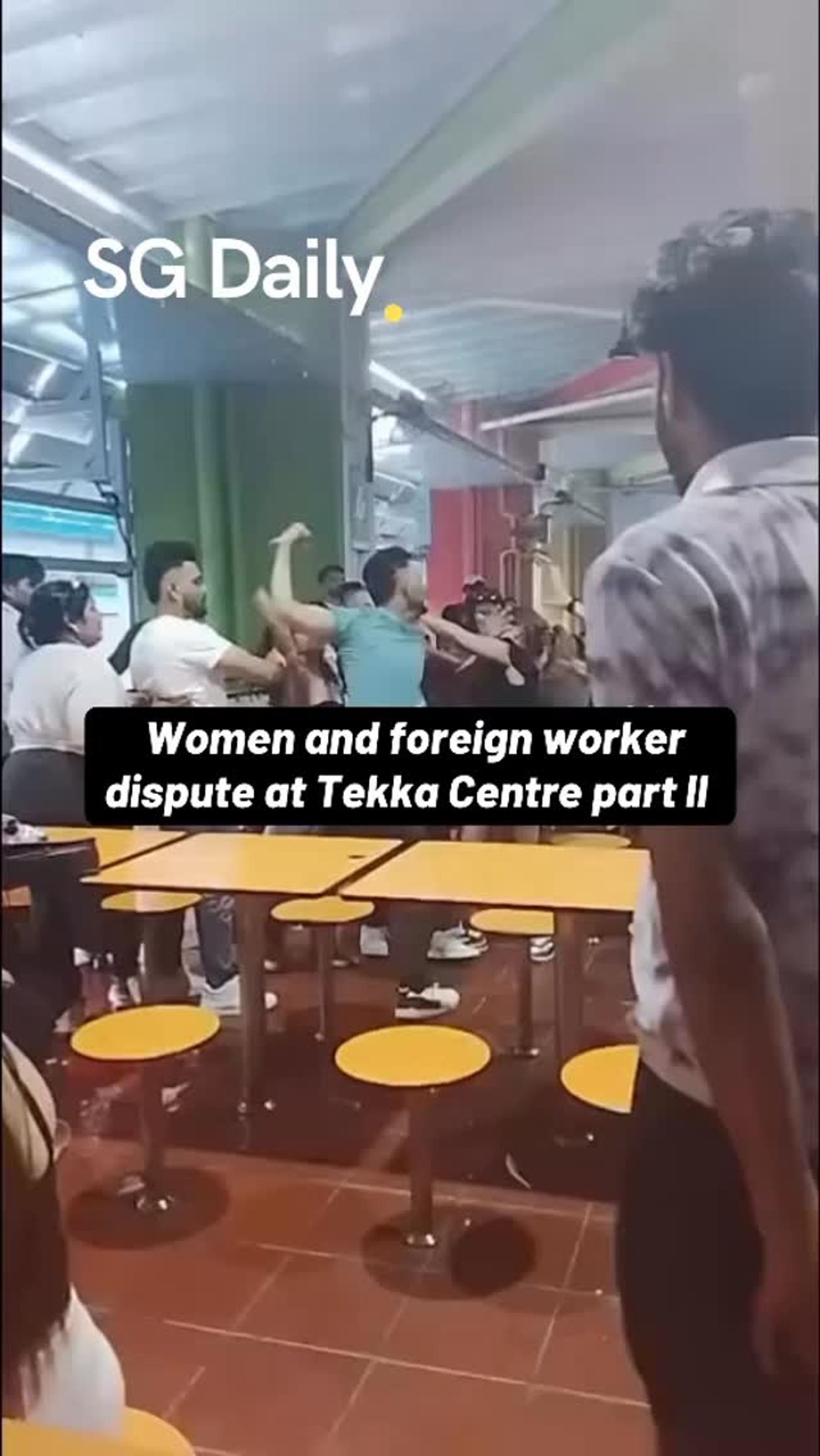Women and foreign worker dispute at Tekka Centre, part II