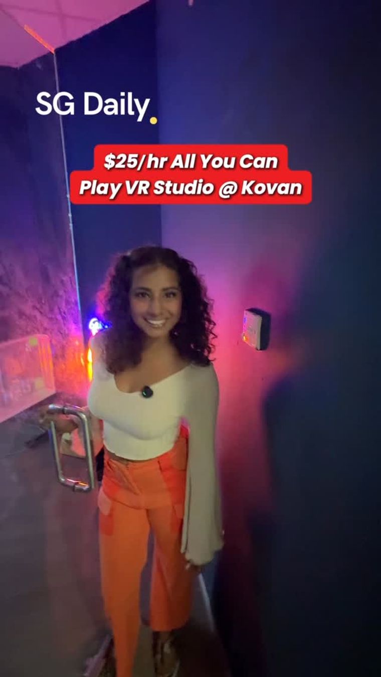 All-you-can-play VR studio in Kovan advertised at $25 an hour