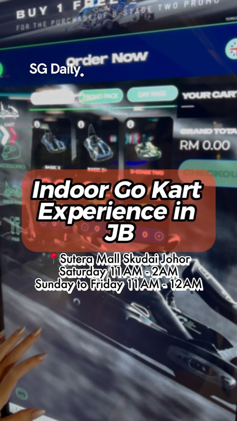 Indoor Go-Karting at Sutera Mall in Johor Bahru