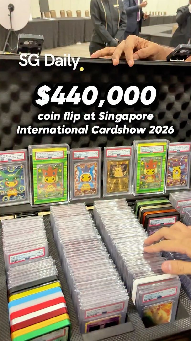 $440,000 coin flip at Singapore International Card Show 2026