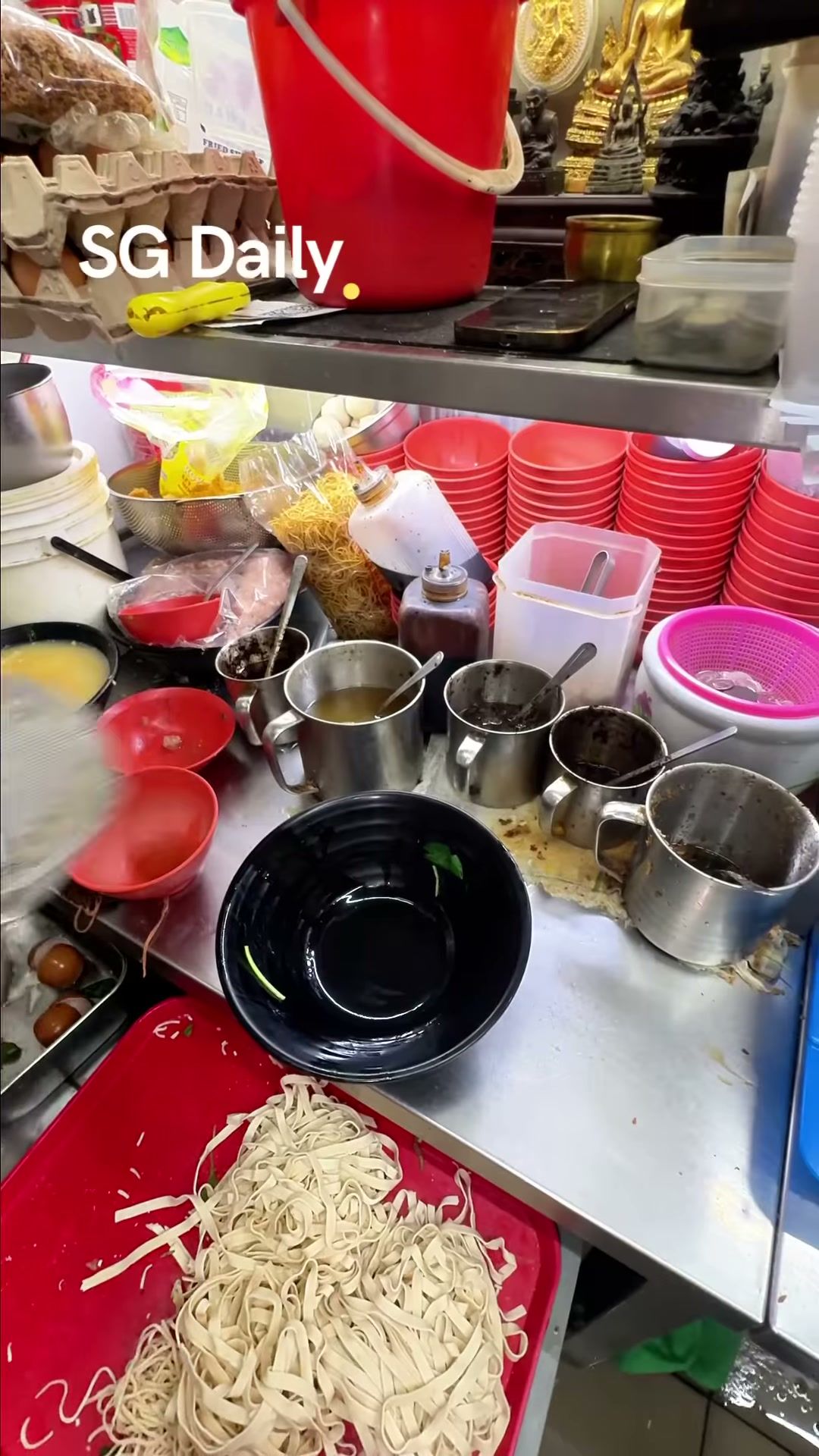 Chilli ban mian shown in the January 2026 SG Daily Reel.