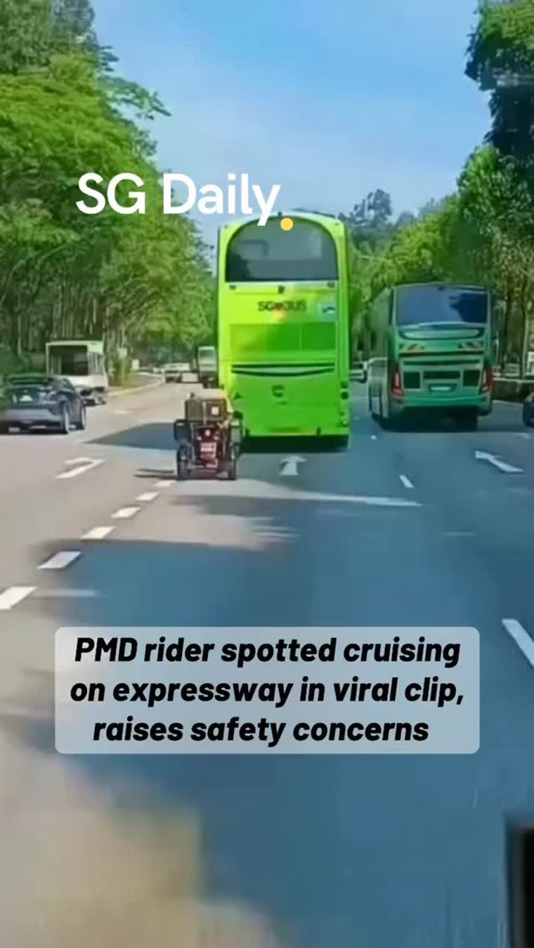 PMD rider spotted cruising on expressway in viral clip, raising safety concerns