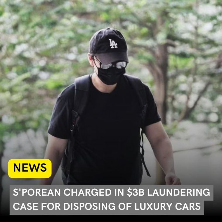 Singaporean Charged for Disposing of 4 Luxury Cars in S$3 Billion Money Laundering Case