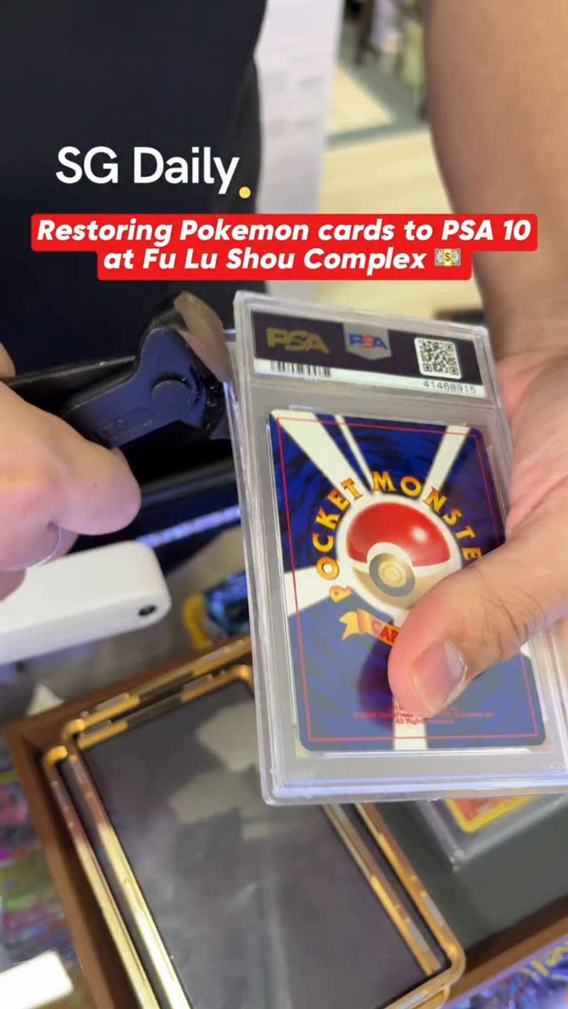 PokeClean offers card restoration at Fu Lu Shou Complex