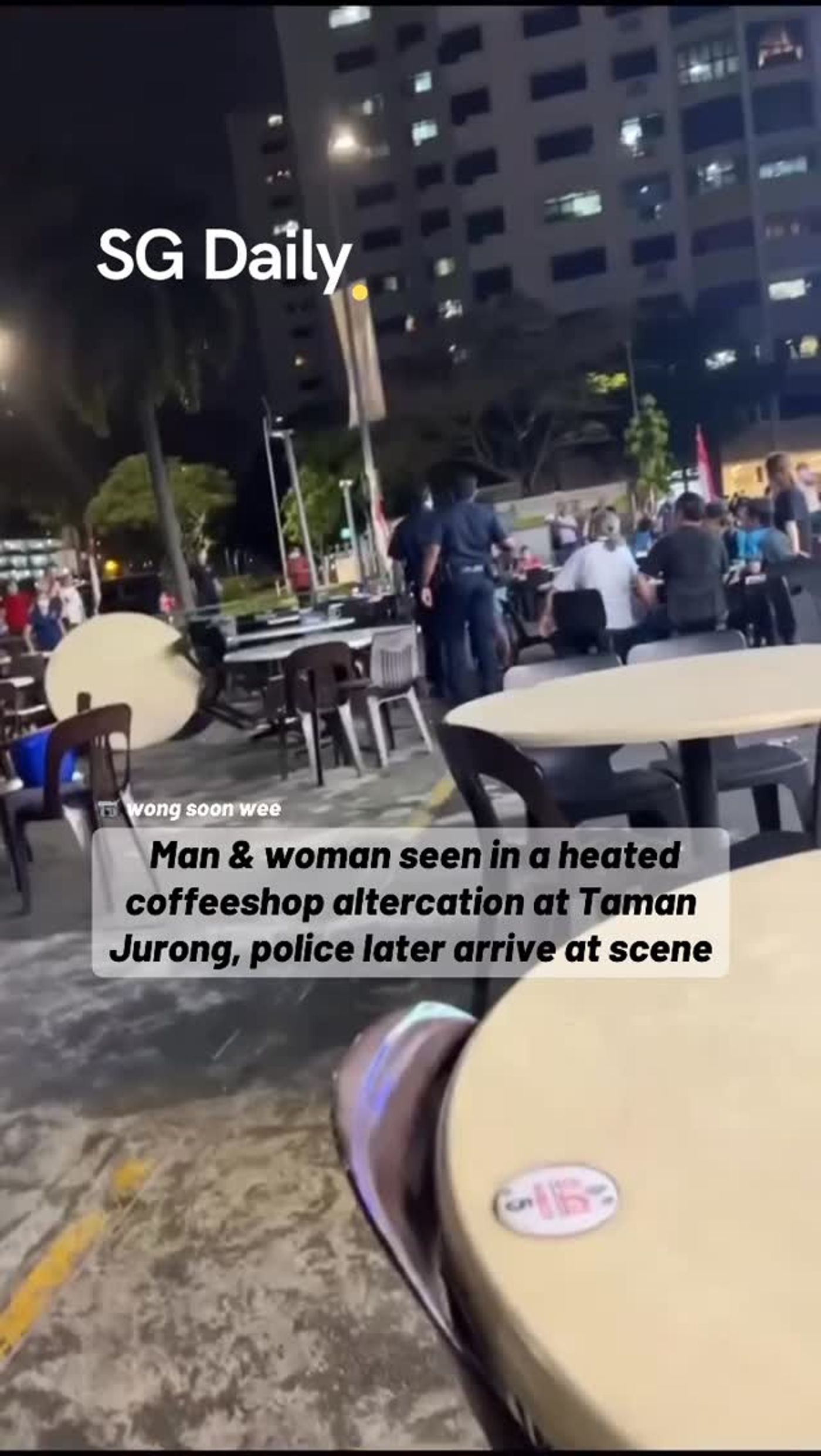 Man and woman seen in heated coffeeshop altercation at Taman Jurong