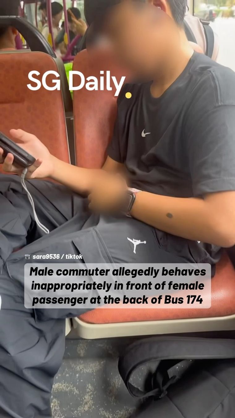 Male passenger allegedly behaves inappropriately on bus 174
