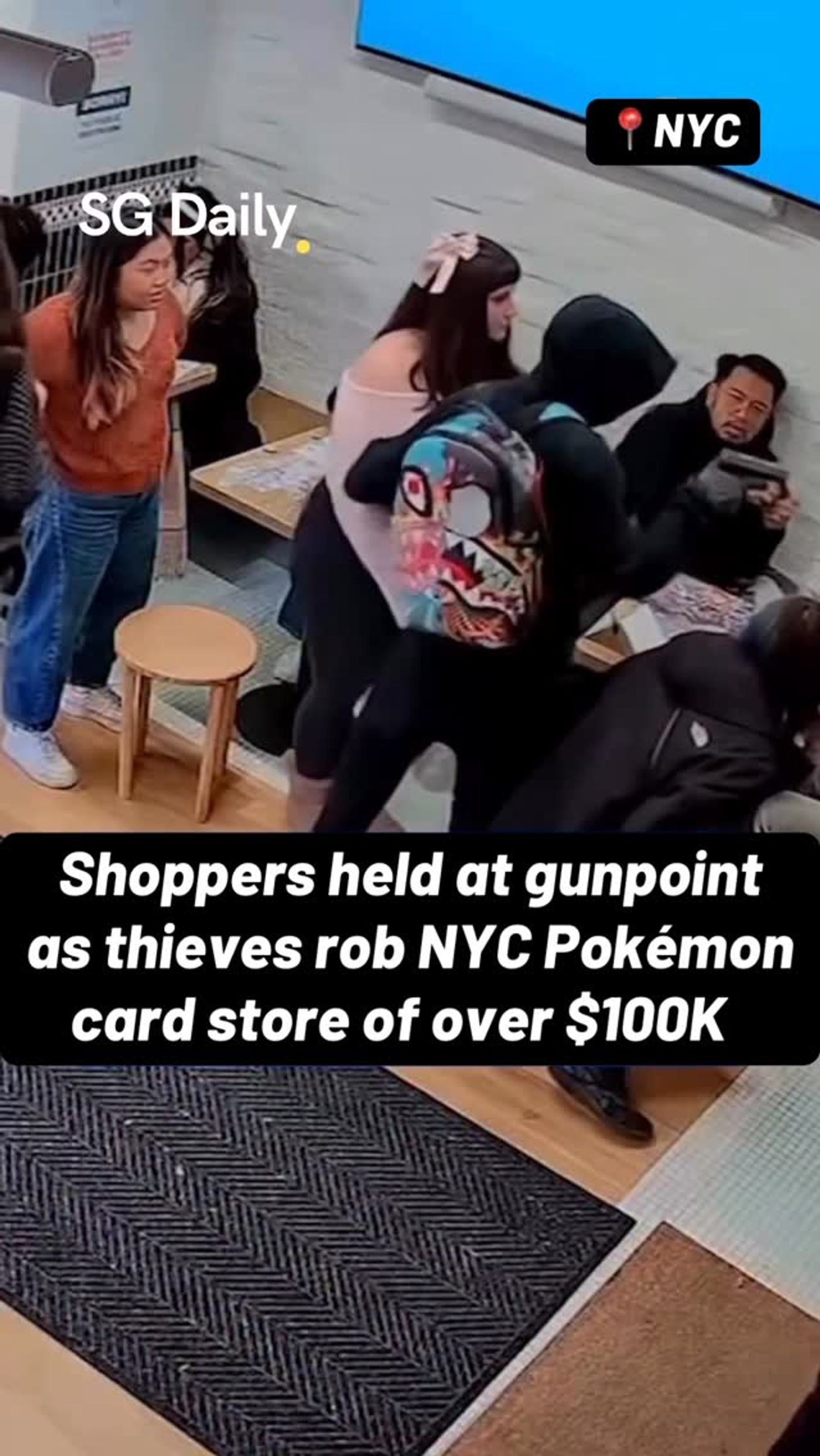 Shoppers held at gunpoint as thieves rob NYC Pokemon card store of over $100K
