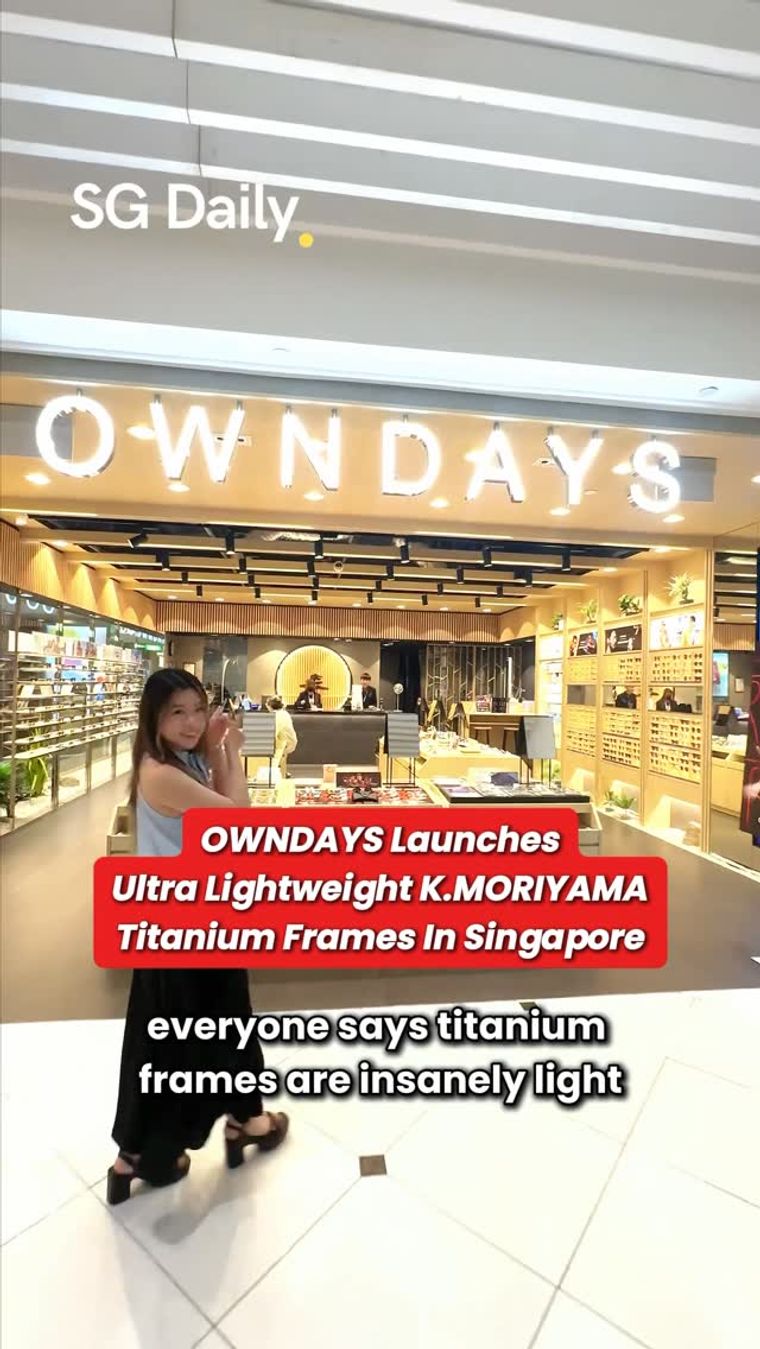 OWNDAYS launches K.Moriyama titanium frames in Singapore