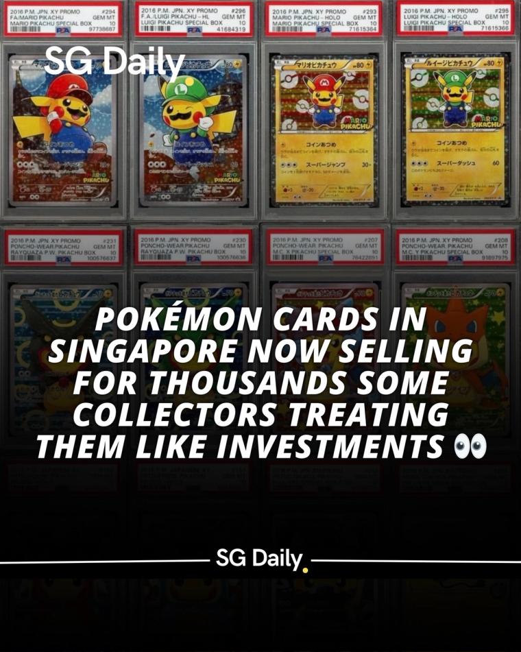 Pokémon cards in Singapore are selling for thousands