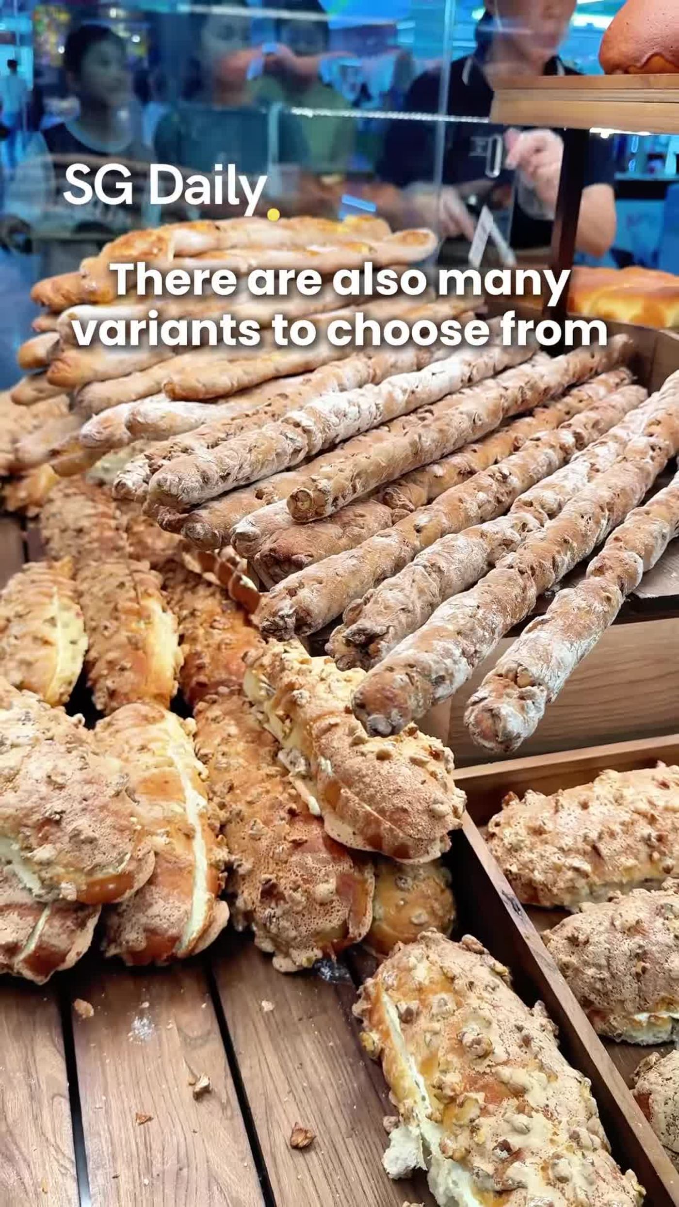 Bagel and pretzel varieties at Daily Artisan & Bakery