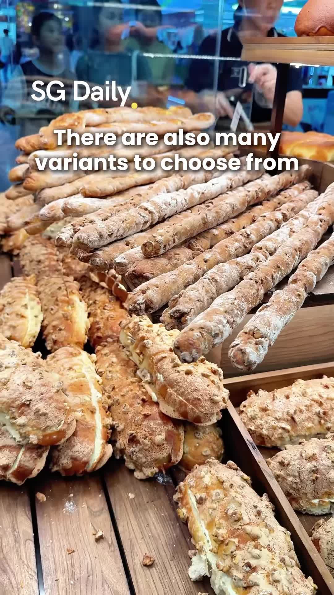 Bagel and pretzel varieties at Daily Artisan & Bakery