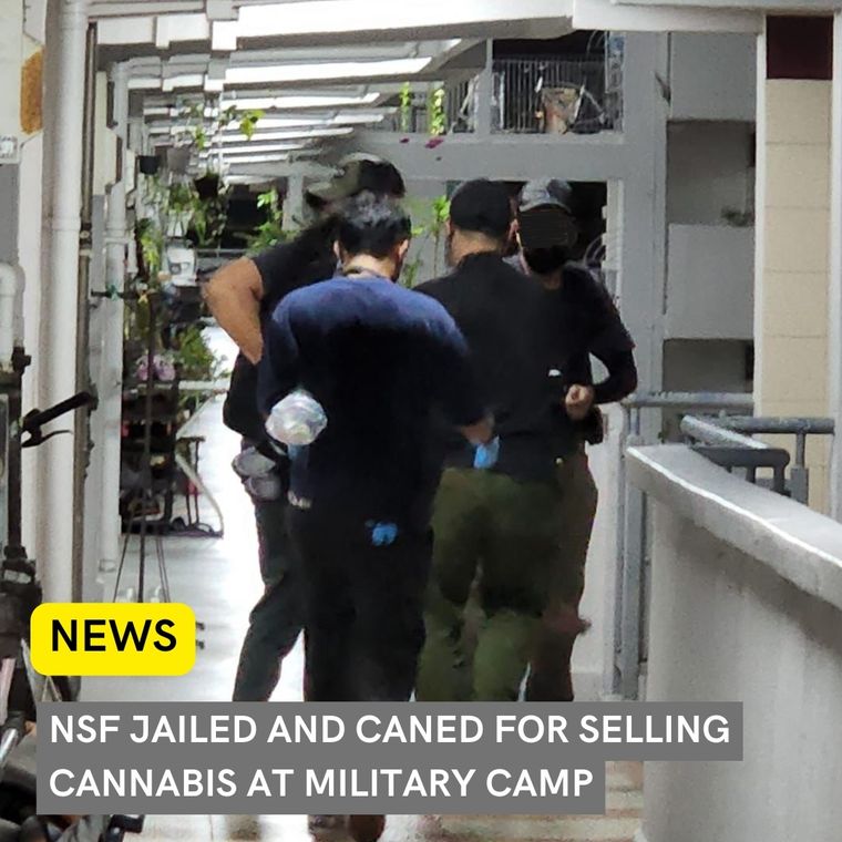 NSF Jailed and Caned for Selling Cannabis at Military Camp