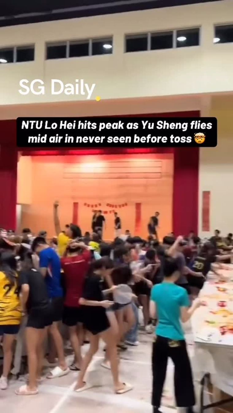NTU Lo Hei sends Yu Sheng flying in mid-air toss