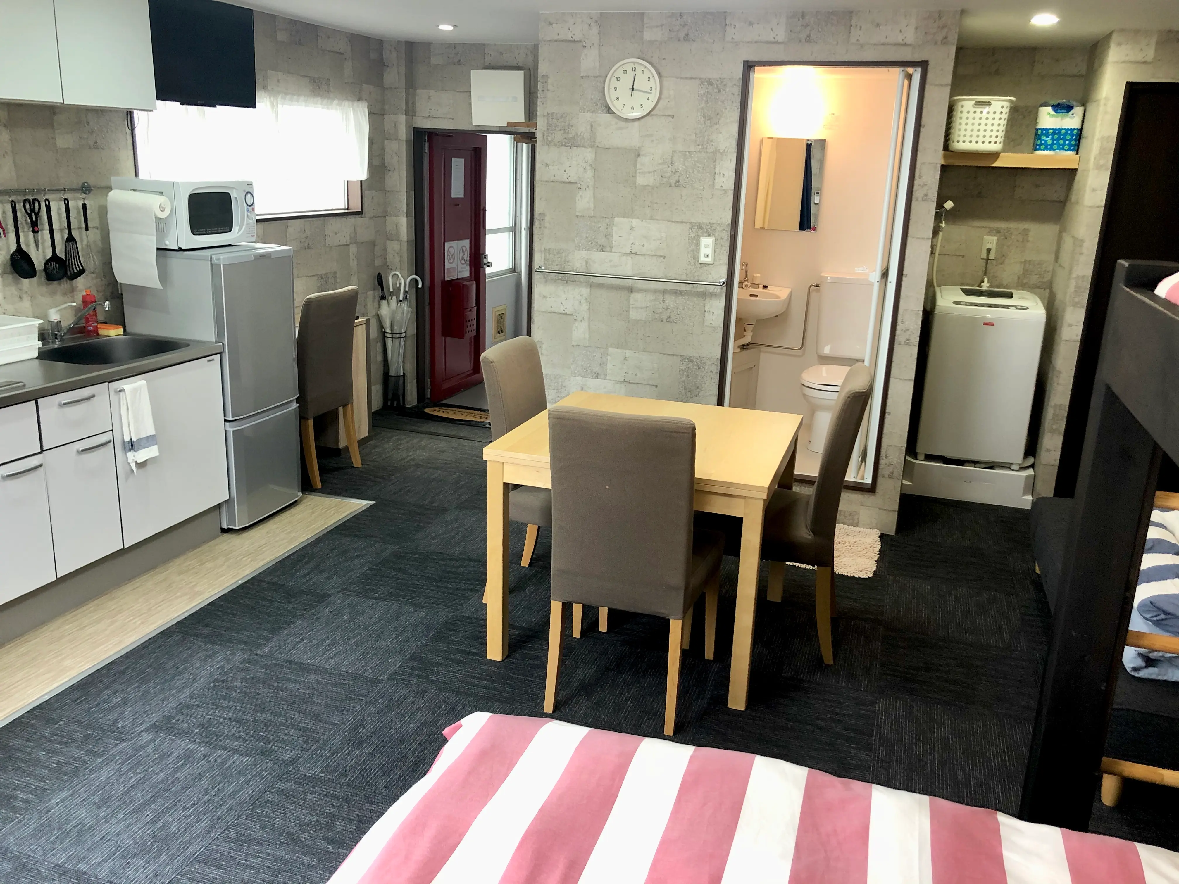 Apollo properties Osaka suite style fully furnished unit at Namba station in downtown Osaka Japan