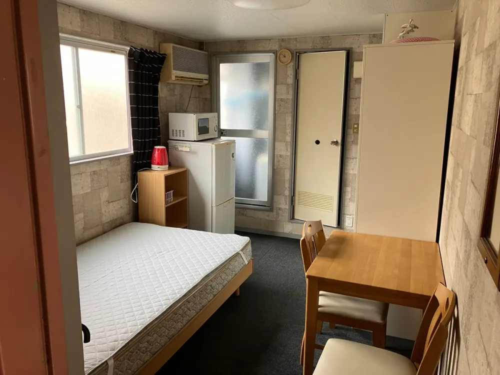 Osaka city at Abeno station and Tennoji station furnished 1 room private apartment for foreigners (main room area)