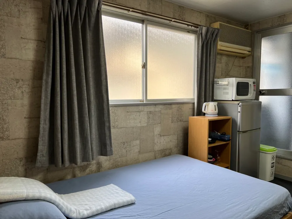 Osaka city at Abeno station and Tennoji station furnished 1 room private apartment for foreigners (side window  area)