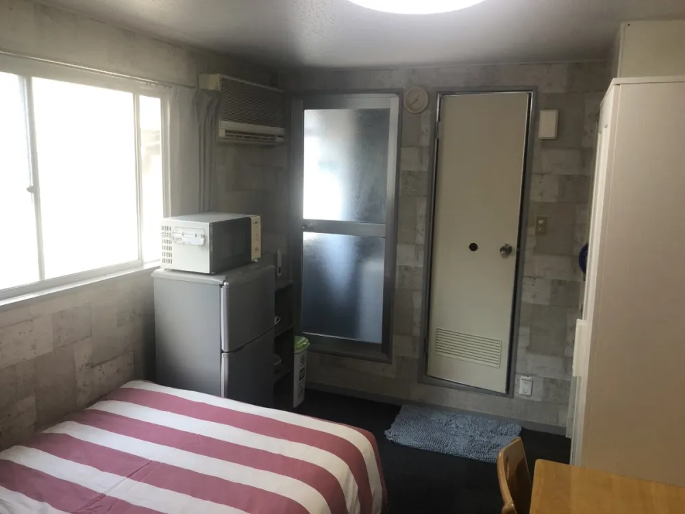 Osaka city at Abeno station and Tennoji station furnished 1 room private apartment for foreigners (main room area)