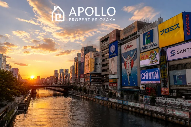 Fully furnished apartmenst in osaka for expats and foreigners in dowtown osaka apollo properties osaka japan