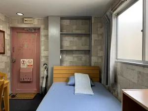 Osaka city at Abeno station and Tennoji station furnished 1 room private apartment for foreigners (semi double bed)
