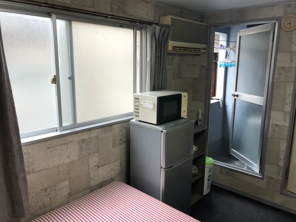 Osaka city at Abeno station and Tennoji station furnished 1 room private apartment for foreigners (main room area)