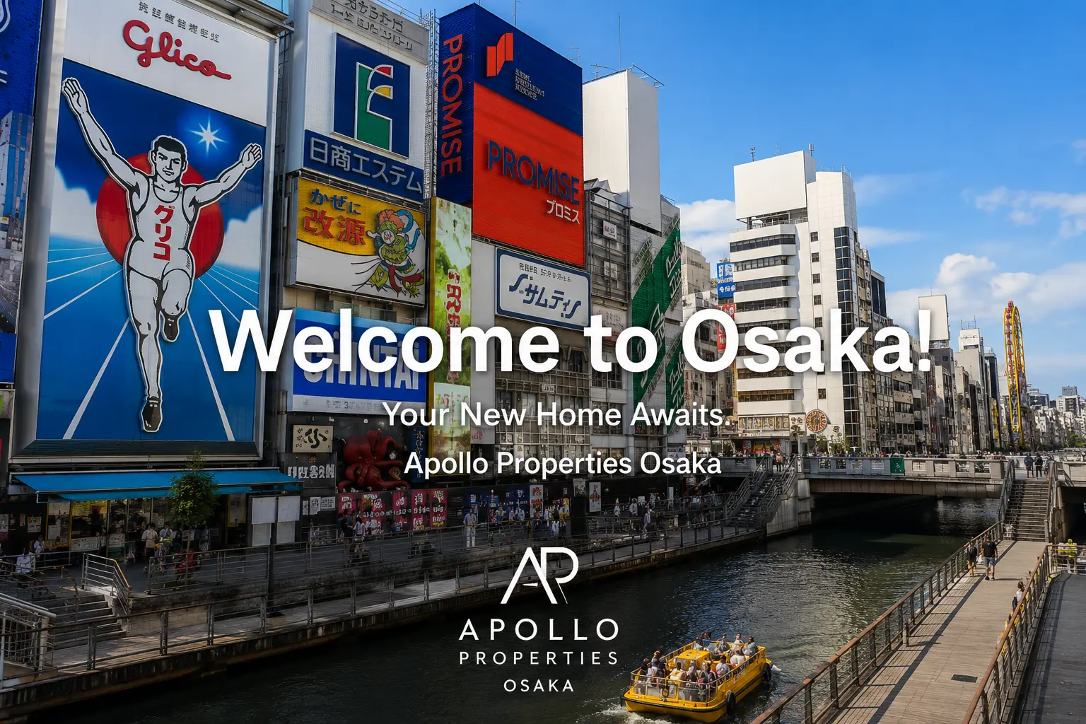 Fully furnished apartmenst in osaka for expats and foreigners in dowtown osaka apollo properties osaka japan