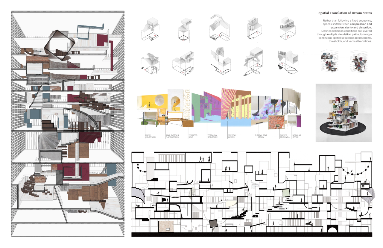 Surreal Museum Tower — portfolio sheet 2 of 7