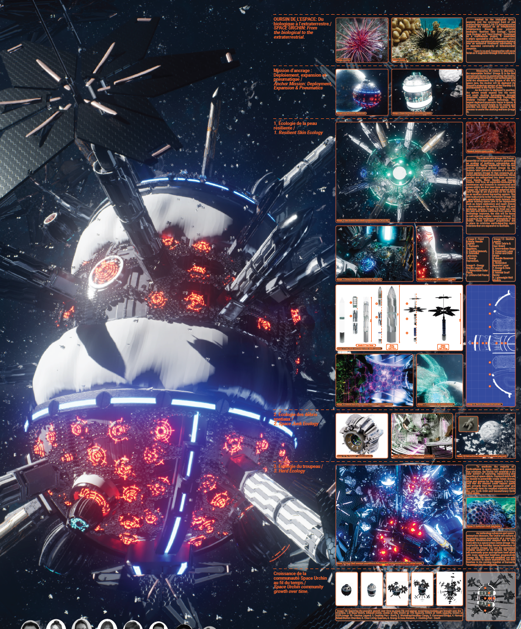 Space Urchin — portfolio sheet 2 of 7