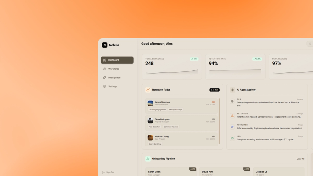 Project Penny digital receptionist interface showing AI-powered conversation, lead qualification, and automated appointment scheduling