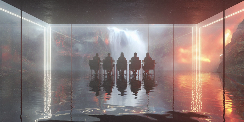 A small team focused on producing real work together, with visible outputs of their effort.