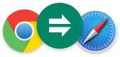 Chrome, Super-Rewards, and Safari logos