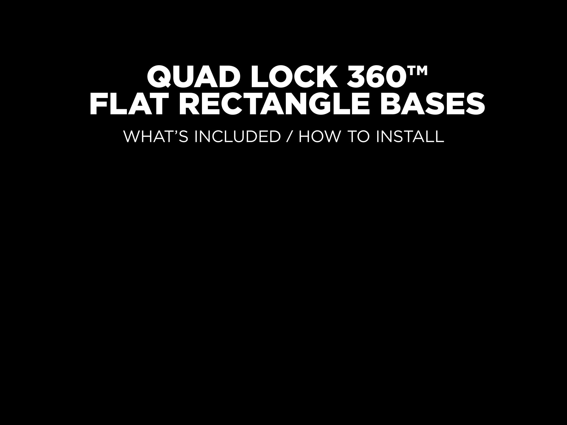 Quad Lock - 360 Amps Flat Base 4 holes - Biker Outfit