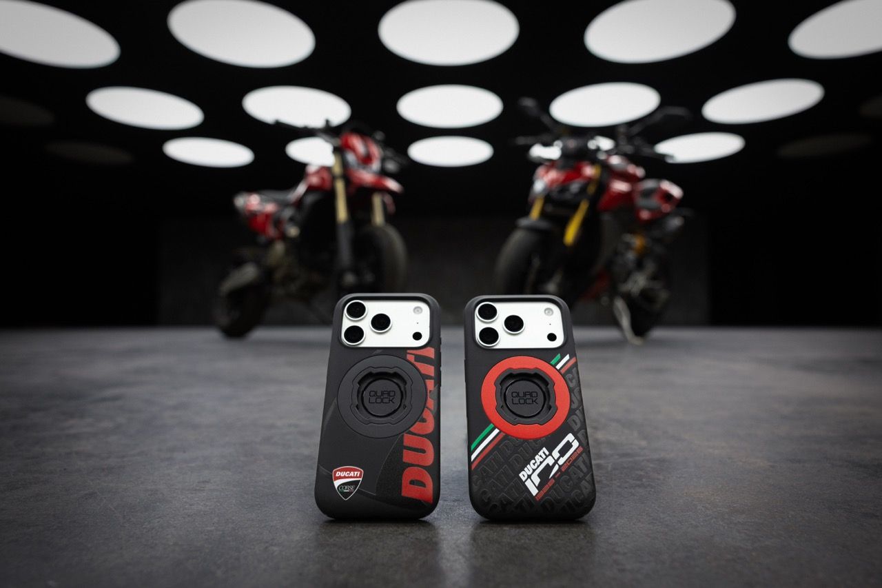 Quad Lock iPhone 16 Ducati 限定ケース ガラスフィルム Quad Lock Announces Official Ducati Licensed Case Range - Quad