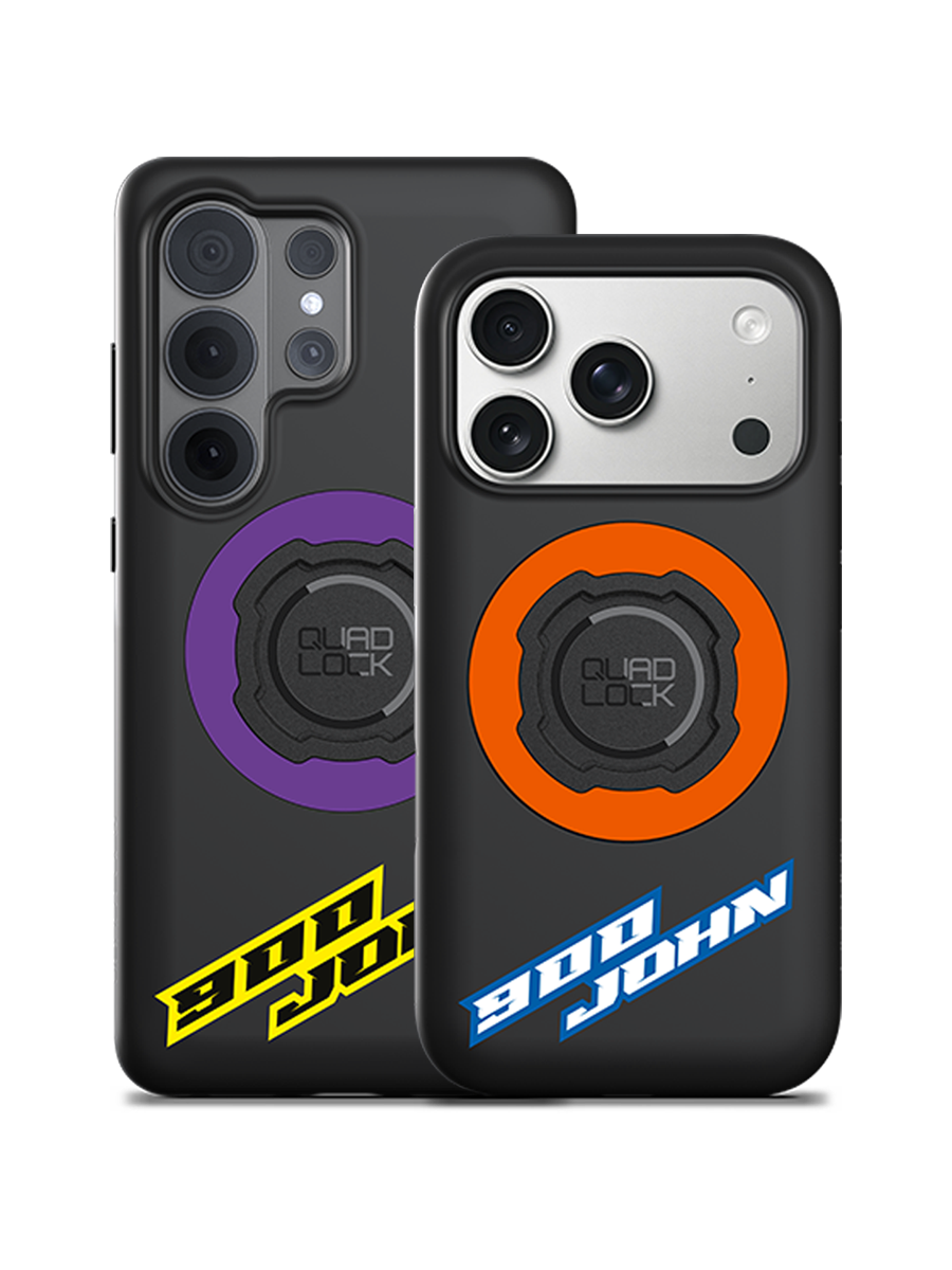 Photo of the Quad Lock iPhone and Galaxy MAG case with personalisation