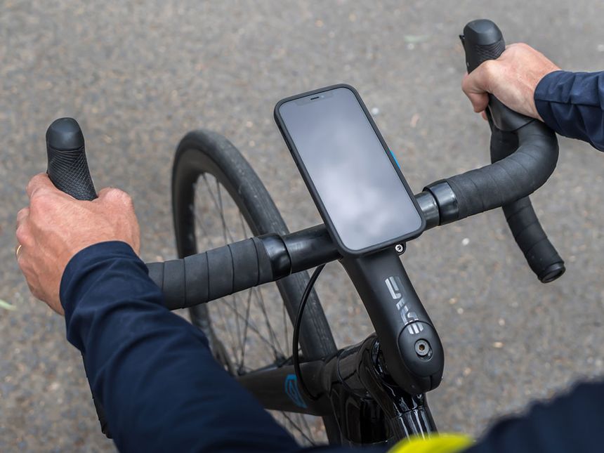 Nuevo Quad-Lock hacia fuera bicicleta delantera giro montaña  cuna Ciclismo teléfono titular dispositivo : Deportes y Actividades al Aire  Libre