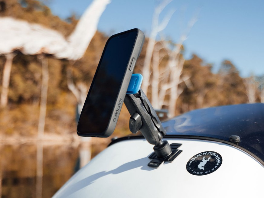 TUSITA Lock 360 Arm 1 Support Double Prise B Taille Courte - Bras Rotule Pour Moto Et Scooter