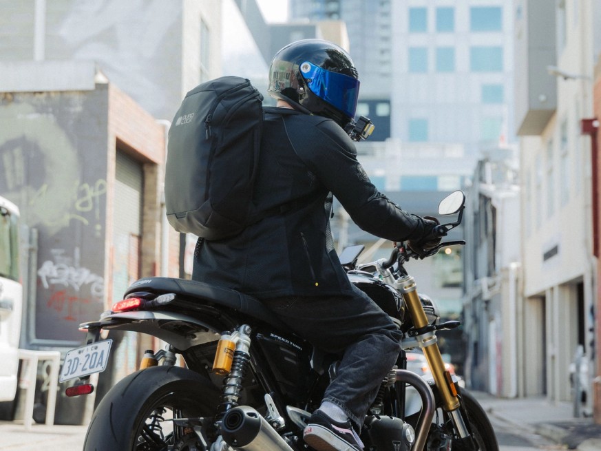 black leather motorcycle backpack Fringe Jacket Handbag Factory Wherever you move theres plenty of room for your stuff in this large genuine leather rucksack to keep you organised whether at work mjmoto Motorcycle Backpack Waterproof Large