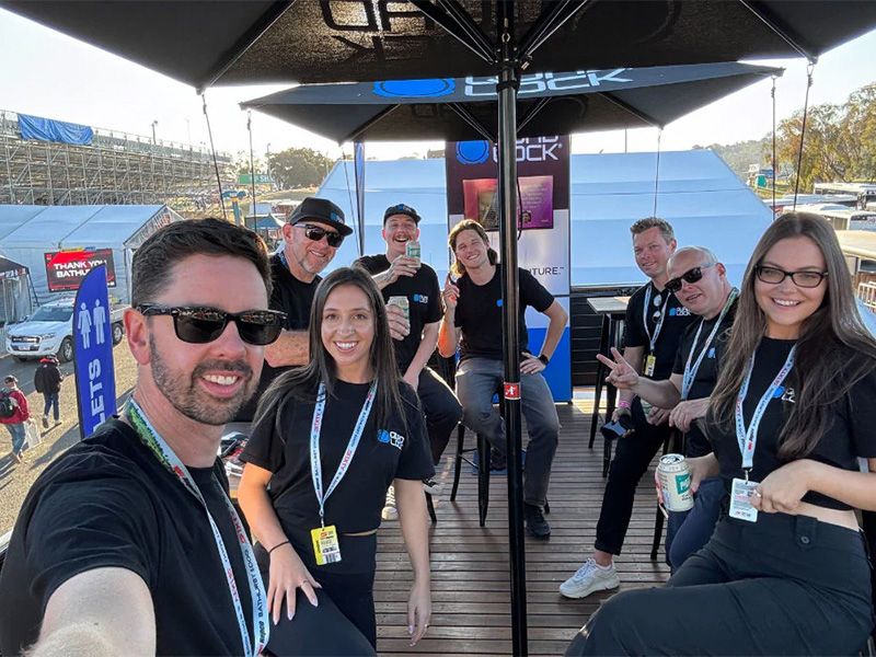 Quad Lock employees from an event activation