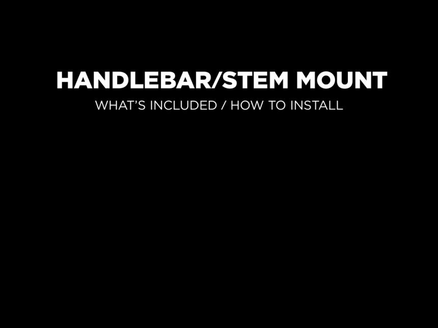 Cycling - Handlebar/Stem Mount - Quad Lock® USA - Official Store