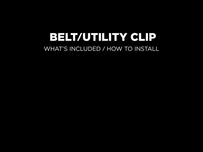 Quad Lock Mount Belt / Utility Clip V3 - Black