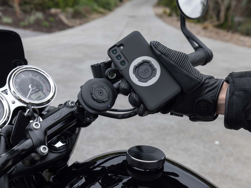 Quad Lock Motorcycle Handlebar Mount Kit For iPhone