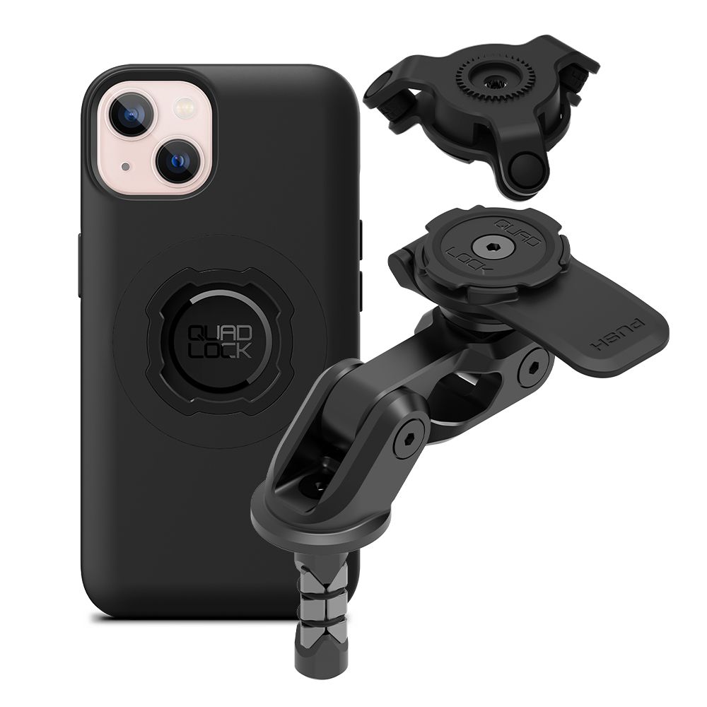 Quad Lock Motorcycle Fork Stem Phone Mount PRO Kit with Vibration