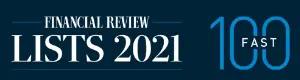 Financial Review Lists - 100 Fast Award - 2021