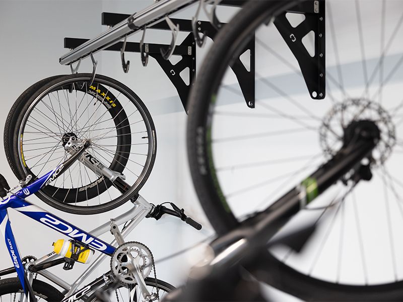 Bicycle rack in the office