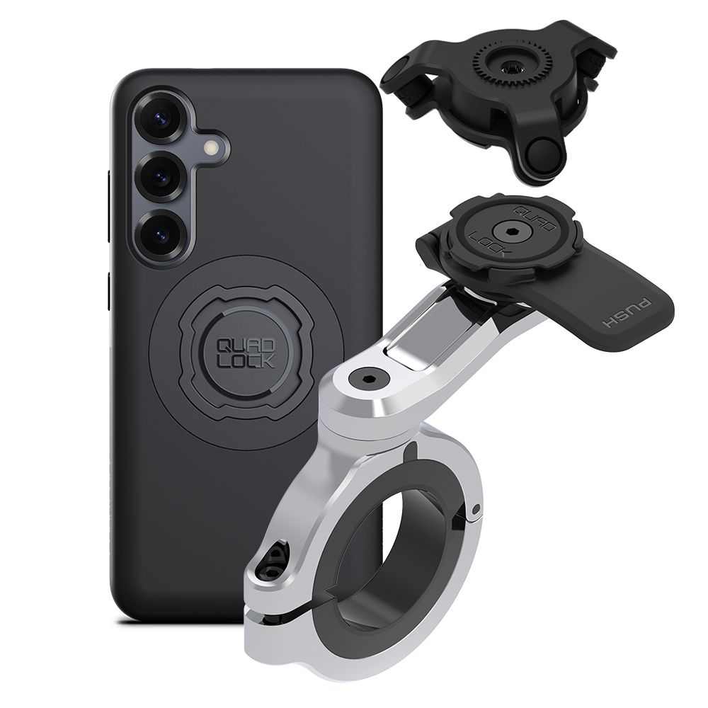 Quad Lock Moto Handlebar Mount PRO Chrome-Large + Vibration
